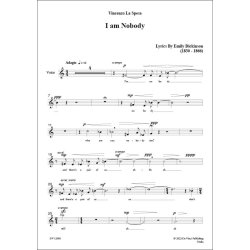 I am Nobody : Lyrics by Emily Dickinson