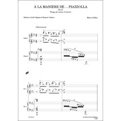 &Agrave; la mani&egrave;re de...Piazzolla Op. 43 : Tango for Piano 4-Hands