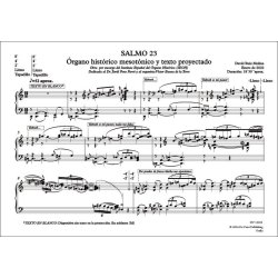 Salmo 23 para &oacute;rgano mesot&oacute;nico y texto proyectado