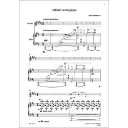 Ballade nostalgique, for Sax Alto and Piano