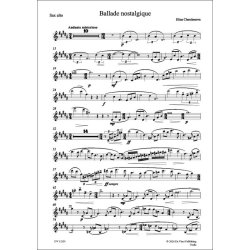 Ballade nostalgique, for Sax Alto and Piano