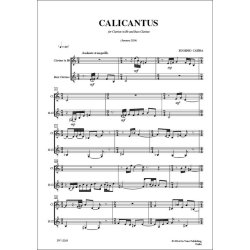 Calicantus, for B-flat Clarinet and Bass Clarinet