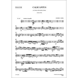Calicantus, for B-flat Clarinet and Bass Clarinet