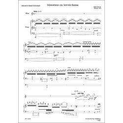 Miniatures on Jewish Themes, for Oboe and Piano