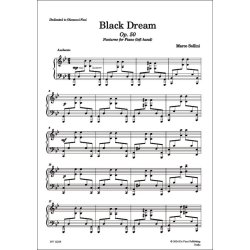 Black Dream Op. 50, for Piano Left Hand