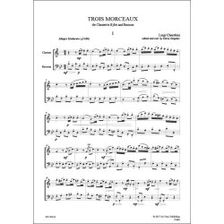 Trois Morceaux, for Clarinet and Bassoon