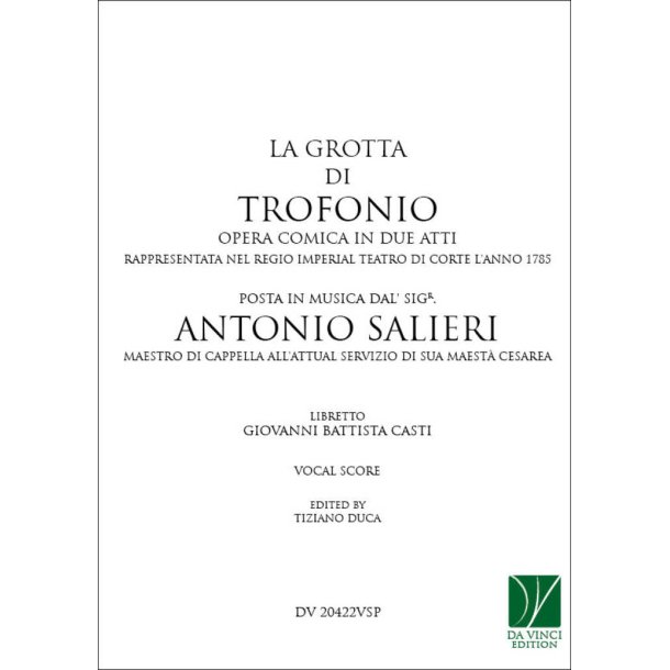 La grotta di Trofonio, opera comica in 2 acts