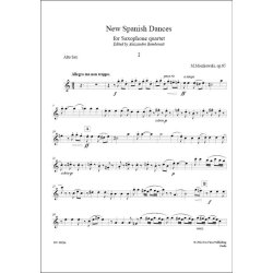 New Spanish Dances Op.65, for Saxophone quartet