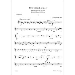 New Spanish Dances Op.65, for Saxophone quartet