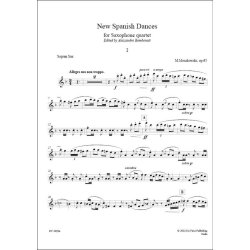 New Spanish Dances Op.65, for Saxophone quartet