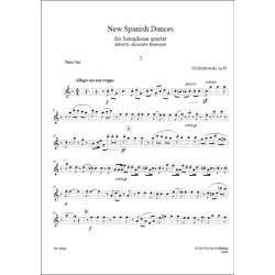 New Spanish Dances Op.65, for Saxophone quartet