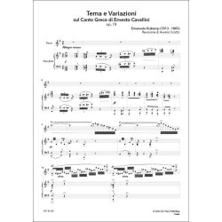 Tema e Variazioni : sul Canto Greco di Ernesto Cavallini Op.74