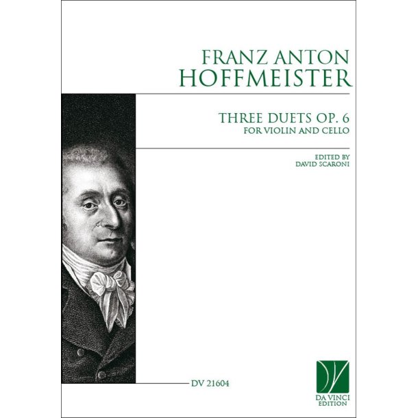 Three Duets op. 6, for Violin and Cello