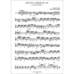 Duo in C major op.150, for Guitar and Piano