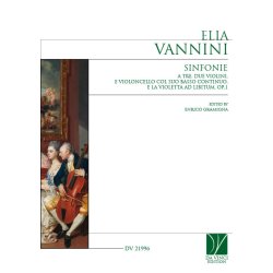 Sinfonie : a tre, due Violini, e Violoncello col suo BC e la Violetta ad libitum, Op.1