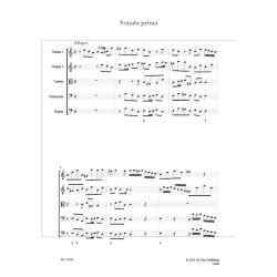 Sinfonie : a tre, due Violini, e Violoncello col suo BC e la Violetta ad libitum, Op.1