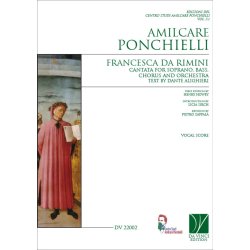 Francesca da Rimini, Cantata : for Soprano, Bass, Chorus and Orchestra (Vocal Score) Text by Dante Alighieri