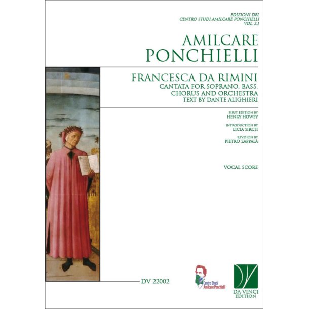 Francesca da Rimini, Cantata : for Soprano, Bass, Chorus and Orchestra (Vocal Score) Text by Dante Alighieri
