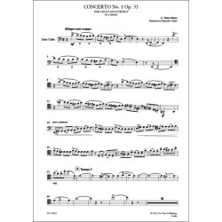 Cello Concerto No. 1 Op. 33 in A minor : Version for Cello and Strings