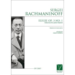 Elegie Op. 3 No. 1, for Flute and Piano
