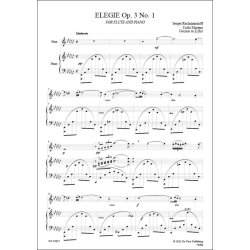 Elegie Op. 3 No. 1, for Flute and Piano