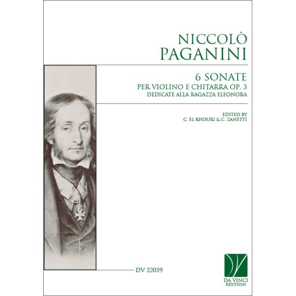 6 Sonate : per Violino e Chitarra Op. 3, Dedicate alla Ragazza Eleonora