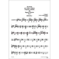 6 Sonate : per Violino e Chitarra Op. 3, Dedicate alla Ragazza Eleonora