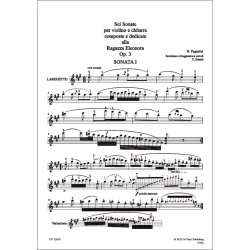 6 Sonate : per Violino e Chitarra Op. 3, Dedicate alla Ragazza Eleonora
