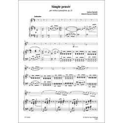 Simple Pens&eacute;e : for Violin and Piano