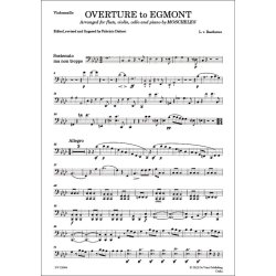 Overture to Egmont : Arranged for Flute, Violin and Cello by Ignaz Moscheles
