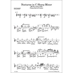Nocturne KK IVa/16 Op. Posth in D minor : Original in C-sharp minor