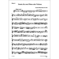 Duetto f&uuml;r zwei Fl&ouml;ten oder Violinen