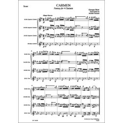 Carmen, Phantasy for 4 Clarinets