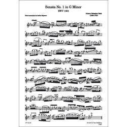 Sonatas and Partitas BWV 1001 - 1006, for Flute