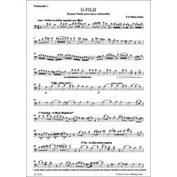 O Filii, Hymne Vari&eacute;e pour deux violoncelles