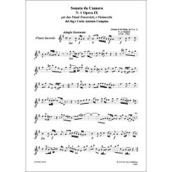 Sonata for 2 Flute and Cello in G major nr.1 op.IX