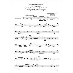 Sonata for 2 Flute and Cello in G major nr.1 op.IX