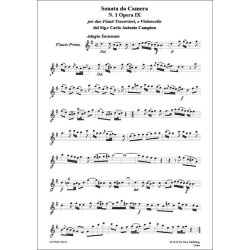 Sonata for 2 Flute and Cello in G major nr.1 op.IX