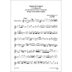 Sonata for 2 Flute and Cello in G major nr.4 op.IX