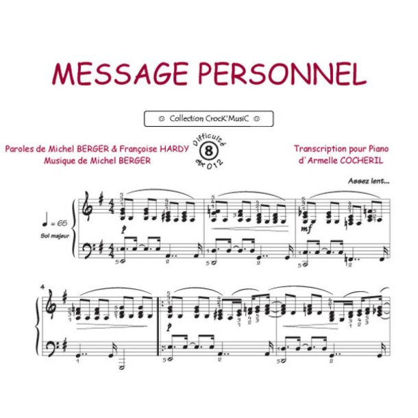 Message personnel : Collection Crock'Music