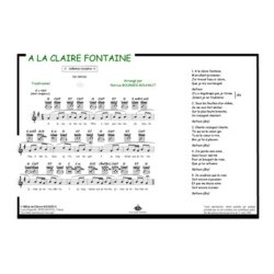 A la claire fontaine : Comptine