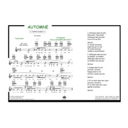 Automne (Colchiques dans les pr&egrave;s) : Comptine