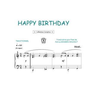 Happy birthday : Comptine
