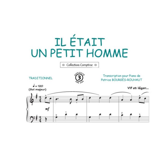 Il &eacute;tait un petit homme : Comptine