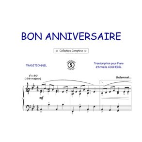Joyeux anniversaire : Comptine