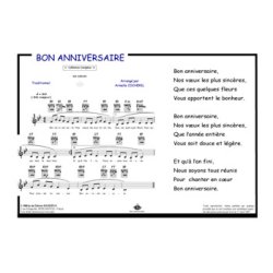 Joyeux anniversaire : Comptine