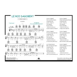Le roi Dagobert : Comptine
