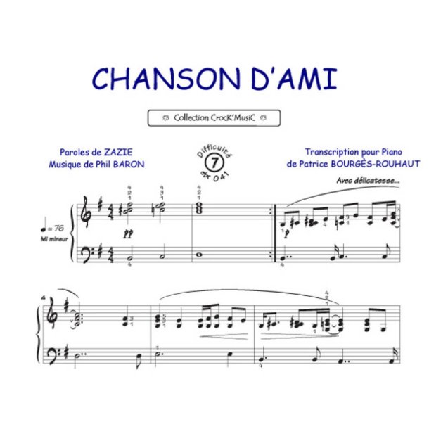 Chanson d'ami : Collection Crock'Music