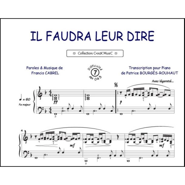 Il faudra leur dire : Collection Crock'Music