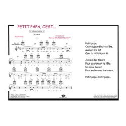 Petit papa c'est aujourd'hui ta f&ecirc;te : Comptine